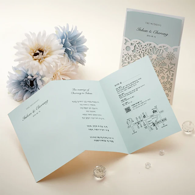 online shop new style 1pcs 6 color insert cards elegant wedding