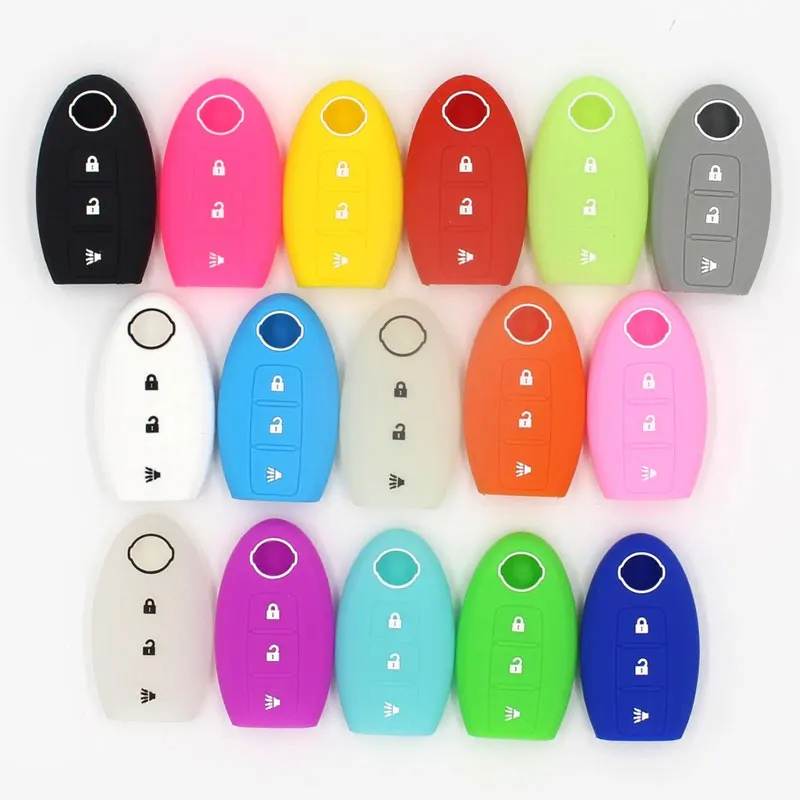 

car accessories araba aksesuar key cover car styling for Nissan X-Trail QASHQAI 2/3 button Smart remote Key shell blank