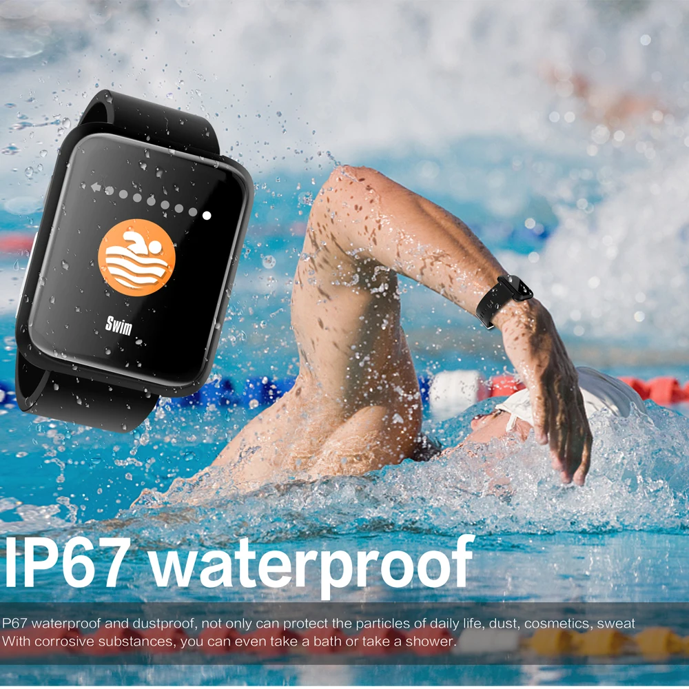 Спортивные мужские Смарт часы с монитором кровяного давления IP68