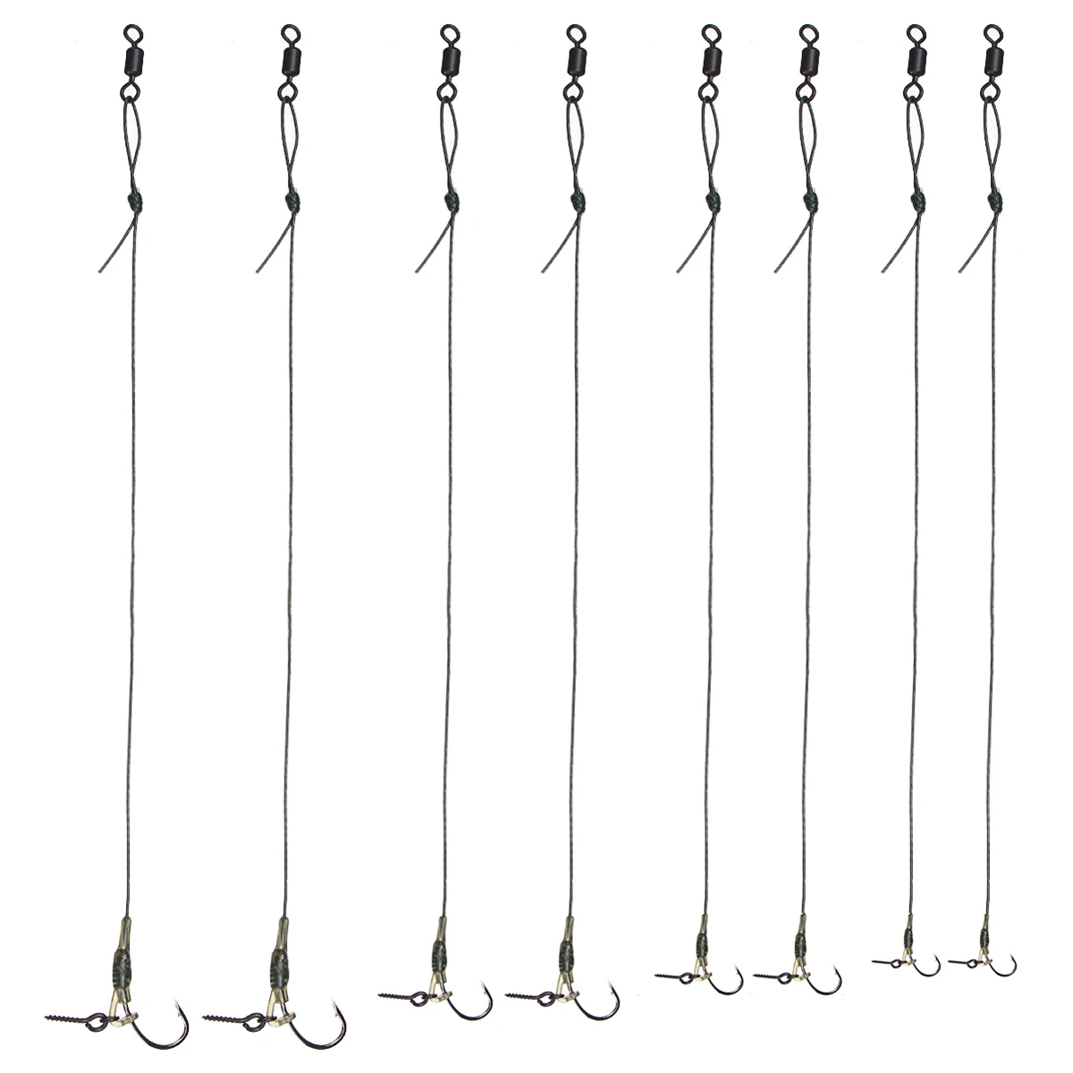 

2Pcs Size 2 4 6 8 Carp Fishing Hooks Tackle Terminal Tackle Carp Hair Rigs Fishing Hook Lead PE Wire Fishing Tackles Accessories
