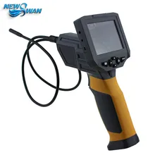 HT-660 6 светодиодов промышленных Видео Инспекции экзамен: автомобили механические ремонт эндоскопа 8,5 мм камера бороскоп 1 м длина трубки