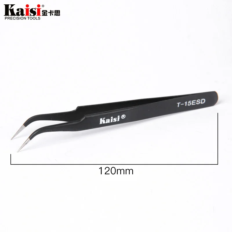 New Anti-static Tweezers Excellent Quality Tweezers Bend+Straight New Stainless Steel Industrial Anti-static Tools