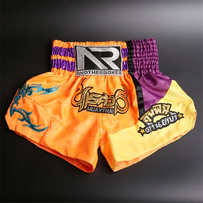 Шорты Muay thai для детей 2 16 лет шорты кикбоксинга боевые спортивные mma тренировок в