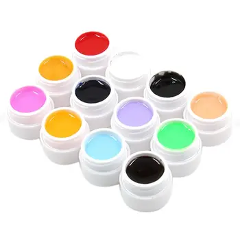 

Mix Color Acrylic UV Gel Builder Set Nail Art Manicure Decor, 12 Uv Gel