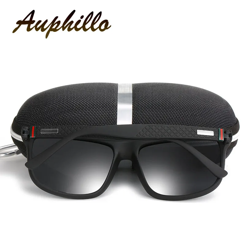 AUPHILLO Retro Sunglasses Men Polarized Driver's Driving Glasses Brand Designer Square Sunglasses gafas de sol Superior Quality