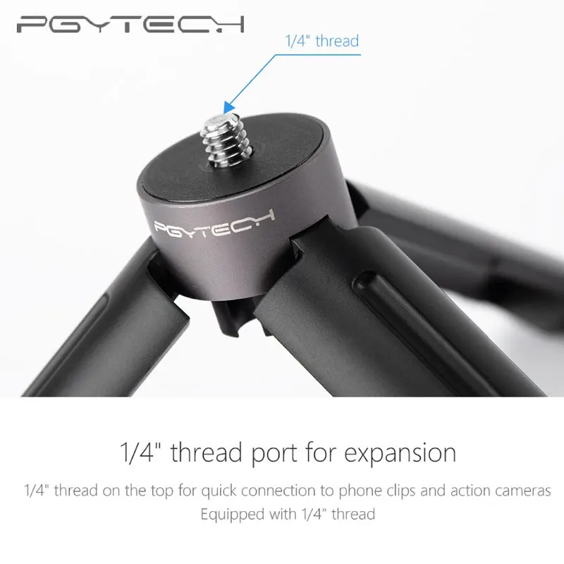 PGYTECH штатив с мини ручкой настольный для DJI OSMO Pocket 2 GoPro 9 8 экшн камеры 1/4 резьбовой