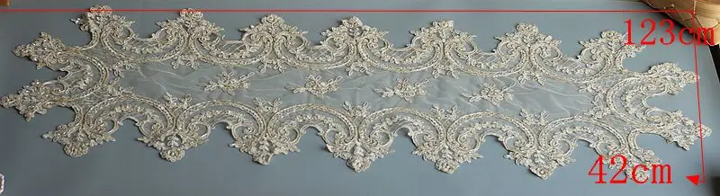 Золотой кружевной отделкой скатерть ручной работы лист Doilies Alencon кружевной коврик верхняя крышка