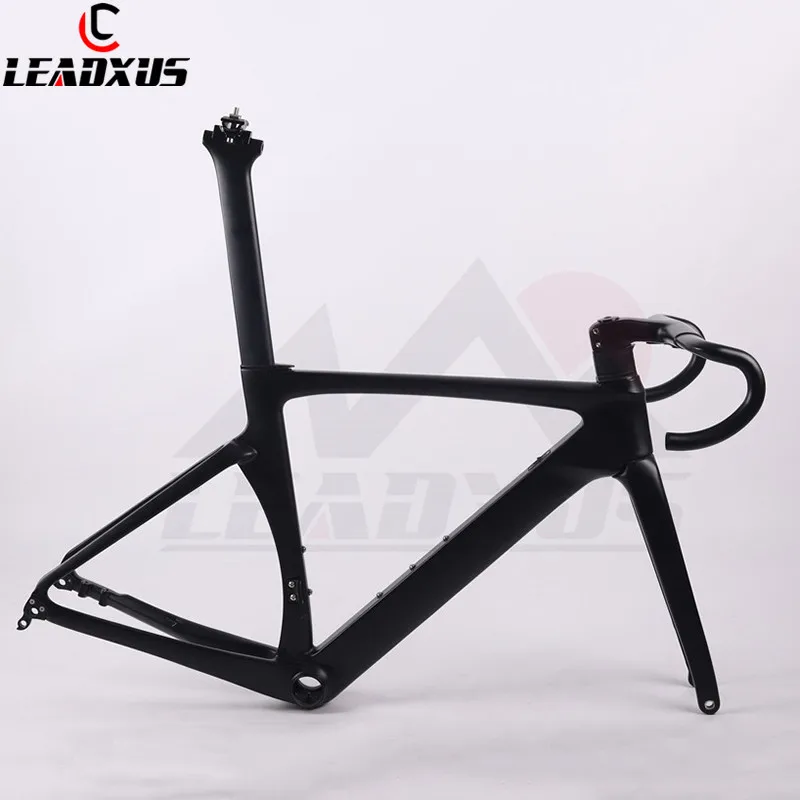 LEADXUS новейший дисковый карбоновый каркас аэрокарбонат рама для гоночного велосипеда карбоновая рама для шоссейного велосипеда 45/47/49/52/54/56/58 см - Цвет: glossy