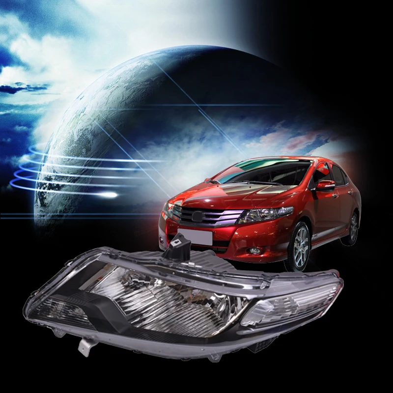 

CAPQX Replacement front headlamp head light lamp For CITY GM2/GM3/GM6 L15A7 R18A1 1.5L/1.8L 2009 2010 2011 33150-TM0-H01
