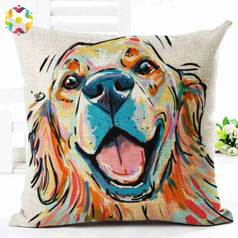 

Pillow Cover 45x45 Animal 3D Dog Decorative Cushion Covers For Sofa Throw Pillow Car Chair Home Decor Cushion Cover