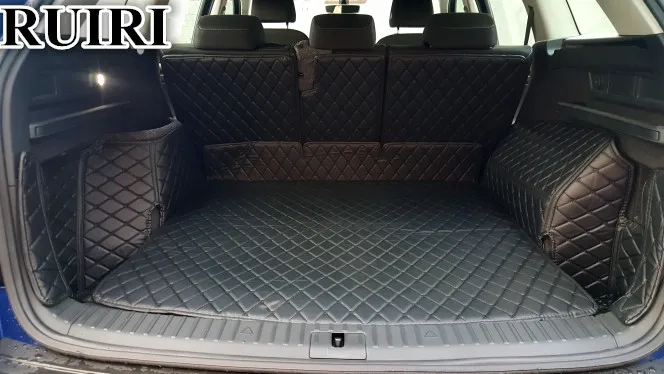 

Best quality mats! Special car trunk mats for Skoda KODIAQ 5 seats 2019 waterproof boot carpets cargo liner mat for KODIAQ 2018