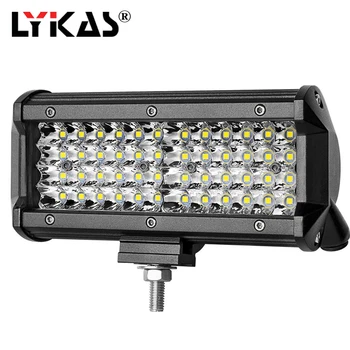 

LYKAS 120W 7 Inch LED Work Light for Tractors Motorcycle Offroad 4WD 4x4 Truck SUV ATV Led Fog Light Bar 12V 24V 6000K