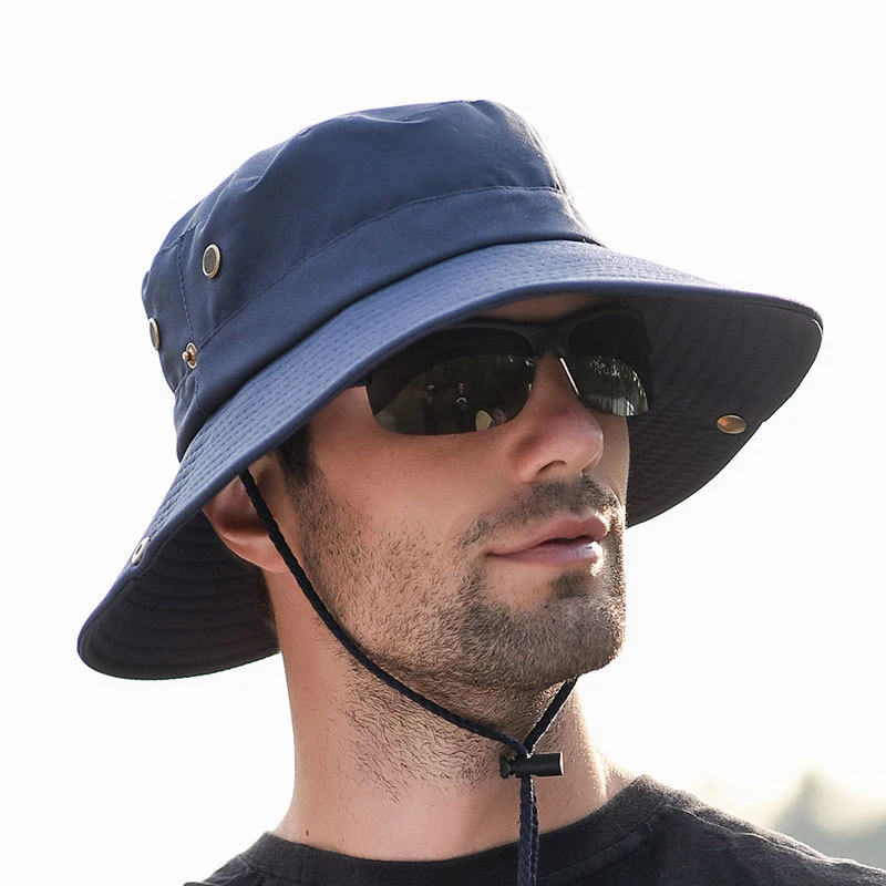 

Outdoor Visor Male Mountaineering Hat Big Breathable Hat Men's Sun Protection Cap Uv Protection Fisherman Hat