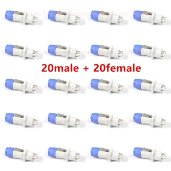 

40pcs/lot PC-TSC044 AC ProCraft Male Female Cable End Power Out Gray 20Amp w/ Neutrik Powercon