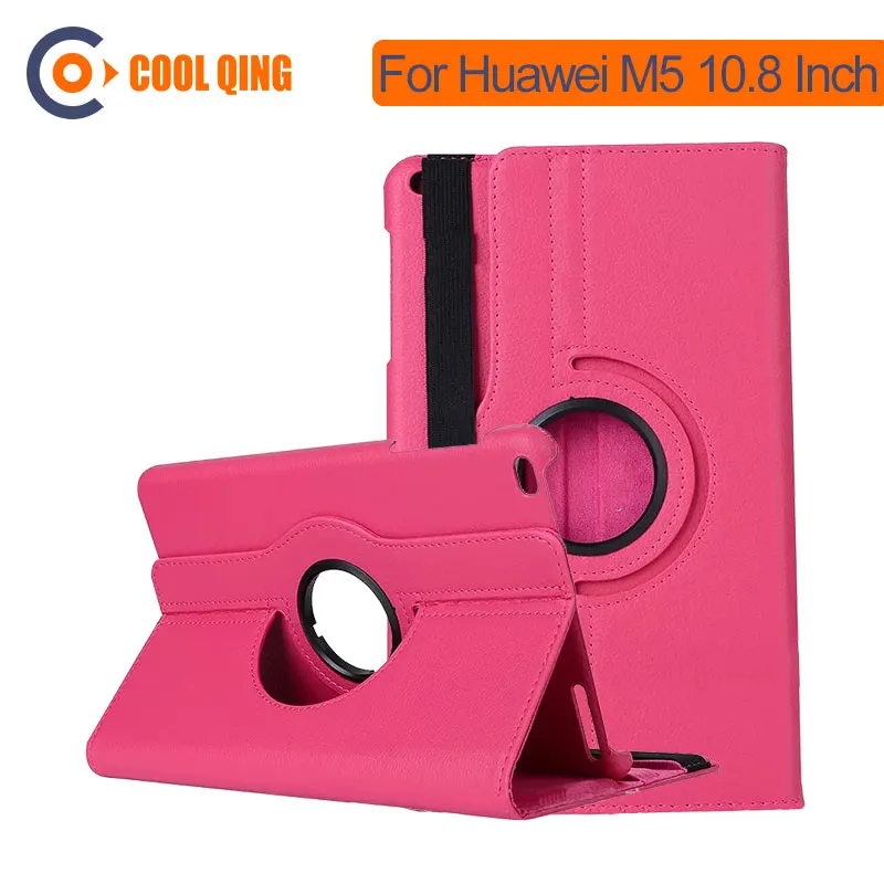 

Tablets Case For Huawei MediaPad M5 10.8 Inch Multi-angles 360 Degree Rotate PU+PC Adjustable Covers For Huawei M5 MediaPad Case