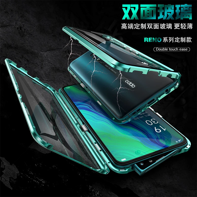 BOBYT обновление Магнето Магнитная Адсорбция металлический чехол для OPPO Reno/Reno Z/Reno