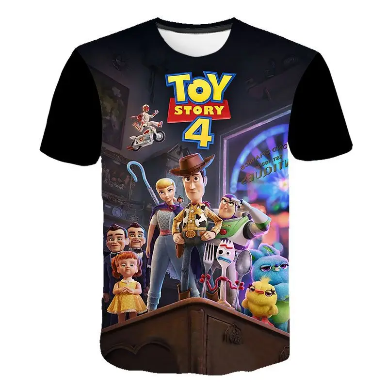 New Cartoon Toy Story movie 3D printed Boys T-shirts Summer Girls T-shirts Fashion Children Clothes Casual Kids Tops Tee For Kid