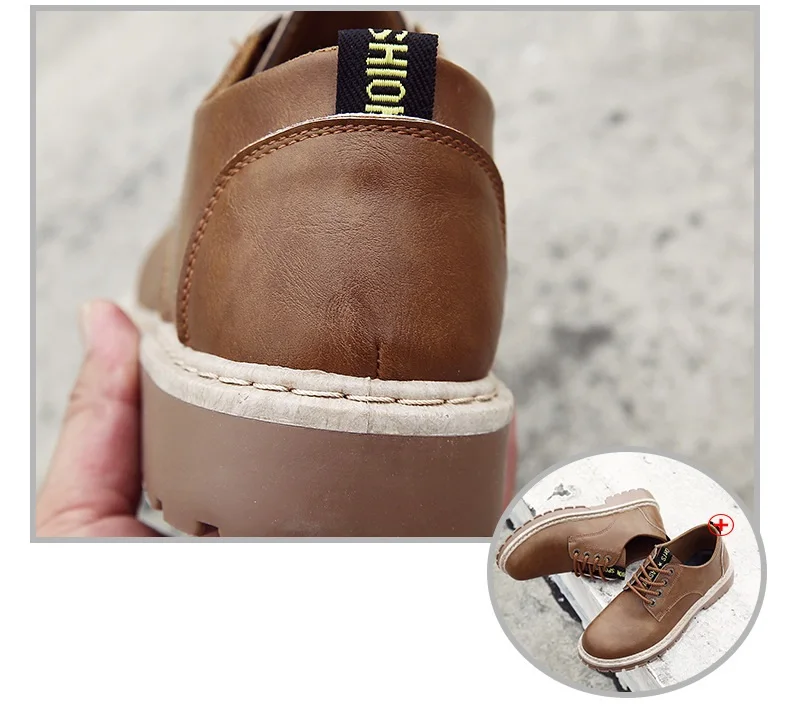 2018 New spring autumn genuine leather hiking sports shoes breathable Shock absorption  ventilation wear resistance  (7)