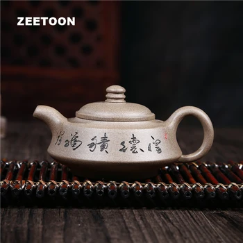 

190ml Authentic Yixing Teapot Chinese Healthy Purple Clay Tea Pot Master Handmade Kung Fu Tea Set Hou De Ji Fu Vintage Kettle