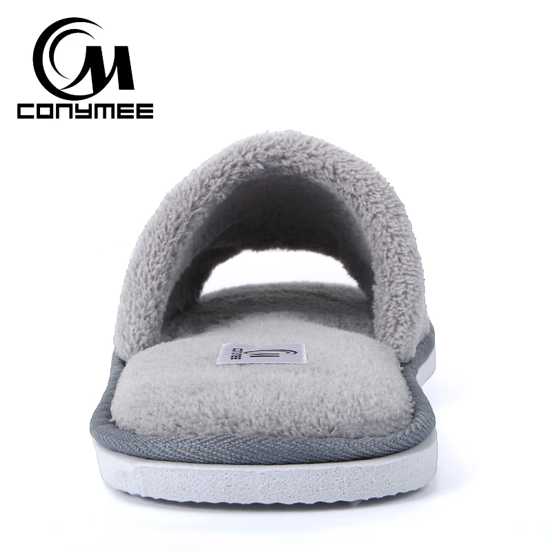 CONYMEE/тапочки; женская домашняя мягкая обувь; Pantufas; мужские и женские теплые кроссовки из бархата кораллового цвета; зимние плюшевые шлепанцы для дома помещений