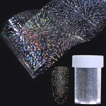 

1 Roll 4*100cm Nail Foil Laser Stars Nail Transfer Sticker Shining DIY Nail Art Decoration