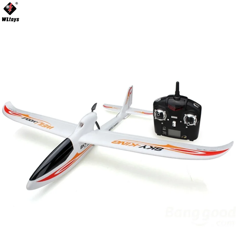 WLtoys F959 2,4G 3CH 750 мм размах крыльев RC пульт дистанционного управления модель самолета Mode2 со светодиодной подсветкой Sky King RTF версия