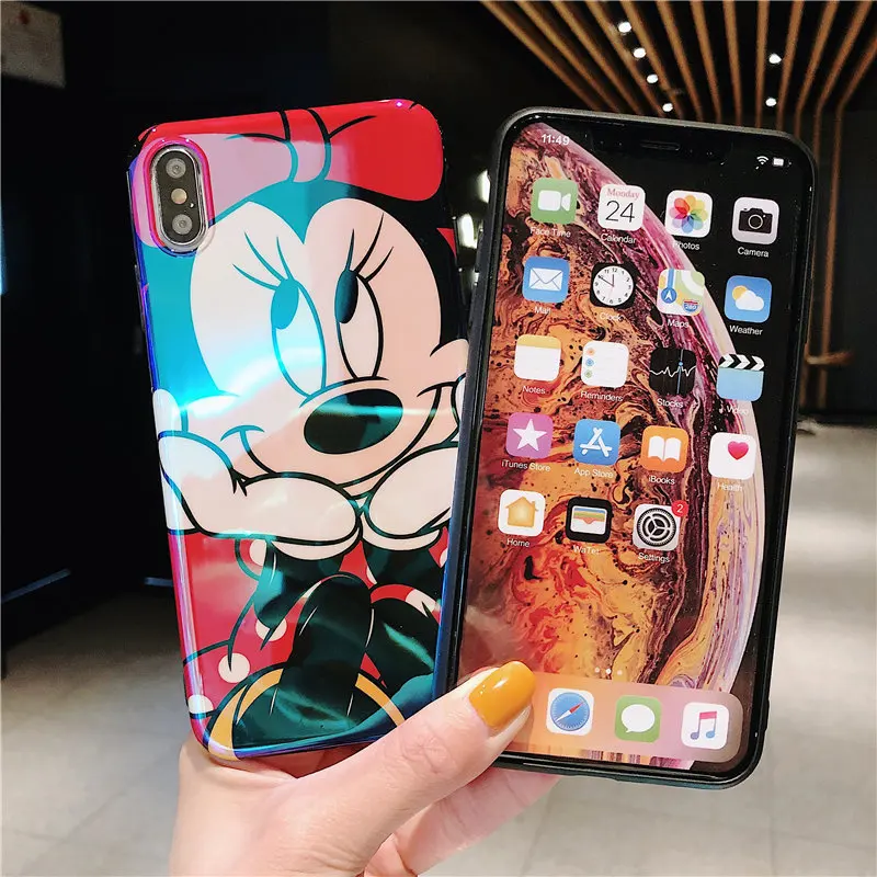 Милый мультик держатель чехол для Coque iPhone X XS Max 11 11Pro Max чехол Blu-Ray мягкий чехол для телефона для iPhone XR 7 8 6 S Plus чехол