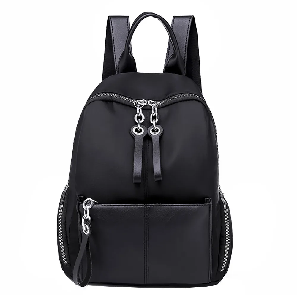 

Women Black Shoulder Backpack High Quality Oxford Casual Backpack Large Capacity Travel Anti-Theft Rucksack Mochila Feminina-LL