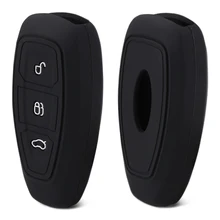 AndyGo автомобильный Силиконовый ключ, умный чехол для ключей для Ford Fiesta Focus 3 4 MK3 MK4 Mondeo Ecosport Kuga Focus ST