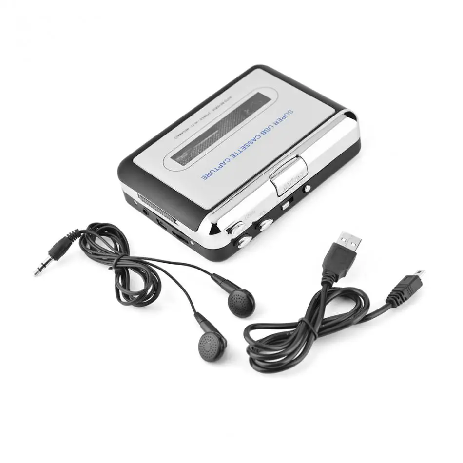 Кассетный usb-плеер ленты к ПК MP3 CD Switcher конвертер аудио Захват музыкальный плеер с наушниками