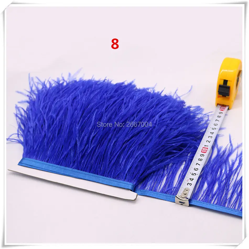 8 royal blue ostrich feather fringe 5_