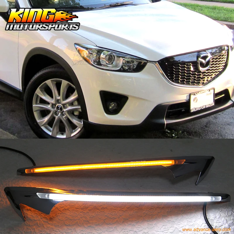 For 2010 2013 Mazda CX 5 LED Eyebrow DRL Headlight Turn Signalin Car