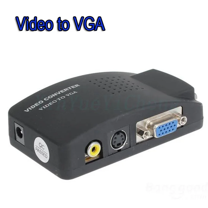 TV to PC Video to VGA Converter Video Switch Box Supports PC MAC