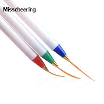 

3pcs/set Professional Nail Art Acrylic Tips Liner Drawing Design Brush Pen,DIY Nail Beauty Manicure Tools