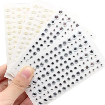 

KSCRAFT White Imitation Pearls And Acrylic Decal Self Adhesive Stickers for Scrapbooking Paper Card Making Crafts DIY