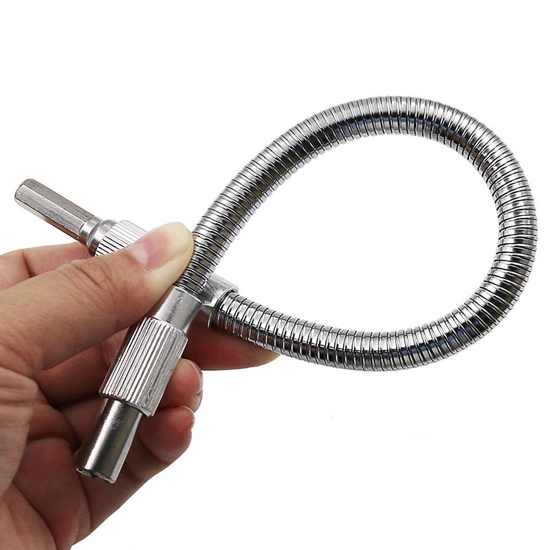 300mm/200mm Flexible Shaft Metal Drill Screwdriver Bit Holder Connect Link Multitul Hex Shank Extension Snake Bit