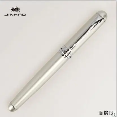 Jinhao X750 роллер ручка с серебряной клип высокое качество металла шариковые ручки с чехол ручка подарка комплект - Цвет: A