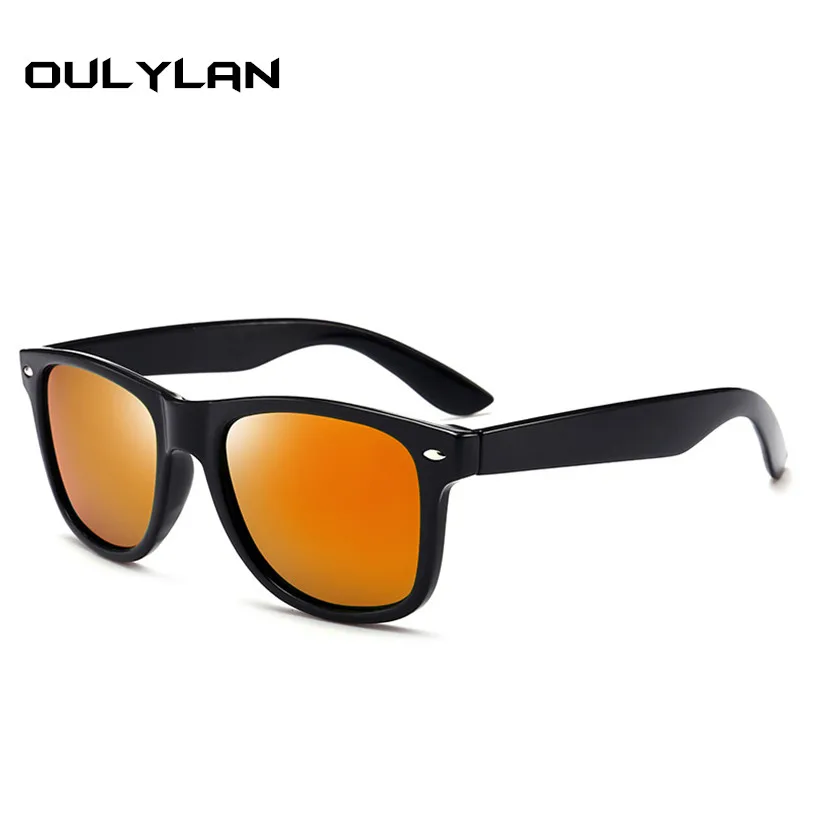 Oulylan Retro Square Sunglasses Polarized Men Sun Glasses Male Vintage