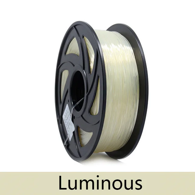 Luminous 3d принтер 1 кг 1,75 мм Pla нити печатные материалы красочные для 3d принтер Экструдер ручка Радуга пластиковые аксессуары красный серый - Цвет: Luminous