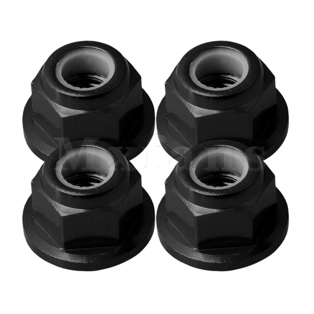 Mxfans 10x6mm RC110 Aluminum M4 Wheel Tire Lock Nuts for AXIAL