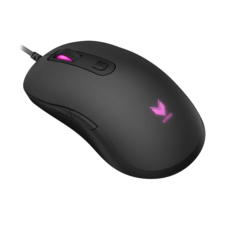 Skup Mysz do gier Rapoo V22 LED Magic podświetlany 7 klawiszy programowalny silnik A3050 Dota 2 myszy 3000DPI przewodowa myszka komputerowa
