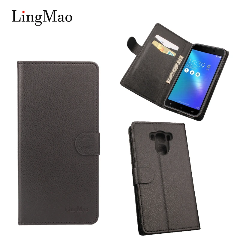 

Lingmao for Asus Zenrfone 3 Max ZC553KL Case Cover Leather Flip Luxury Wallet Phone Bag Case for Asus Zenrfone 3 Max ZC553KL