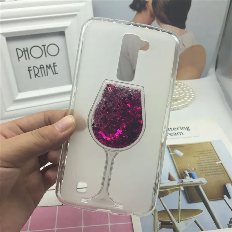 

Phone Cases Covers for LG K7 M1 Tribute 5 X210 X210DS MS330 LS675 3D Quicksand Shine Soft TPU Back Cover Case Clear Capa