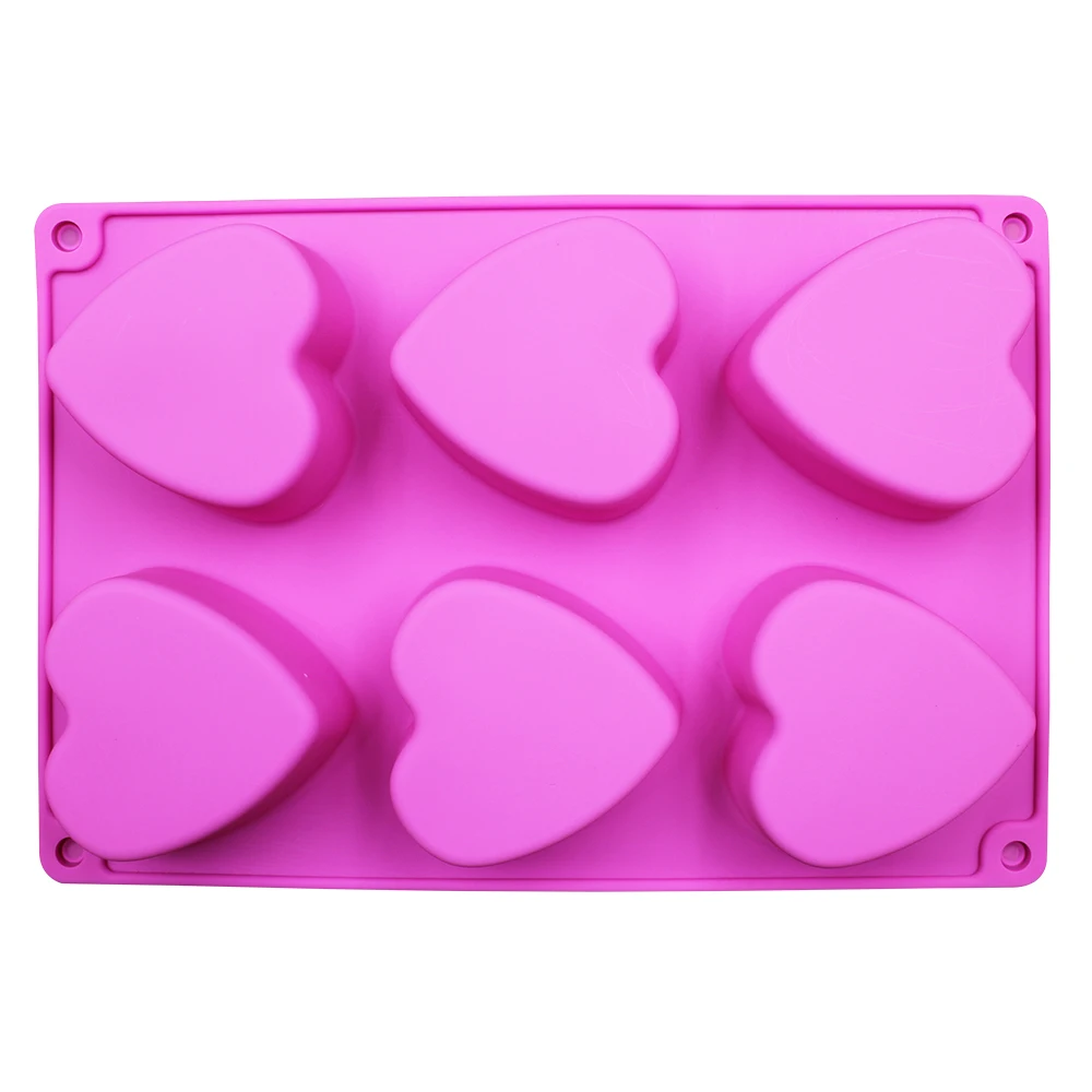 Форма цветка, мыло ручной работы, силиконовая форма для торта, печенья, сердце, силикон, Шоколадный леденец, пудинг, сделай сам, День святого Валентина - Цвет: CDSM-054