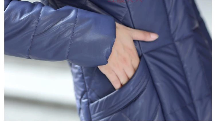 Women Winter Padded Jacket Artificial Fur Collar Thick Warm Winter Coat Women Female 2018 Plus Size 8XL Long Jackets Women CH734 (6)