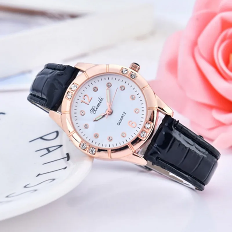 

dropshipping new 2019 hot selling women quartz watches fashion laidies horologium shining diamond leather strap relogio feminino