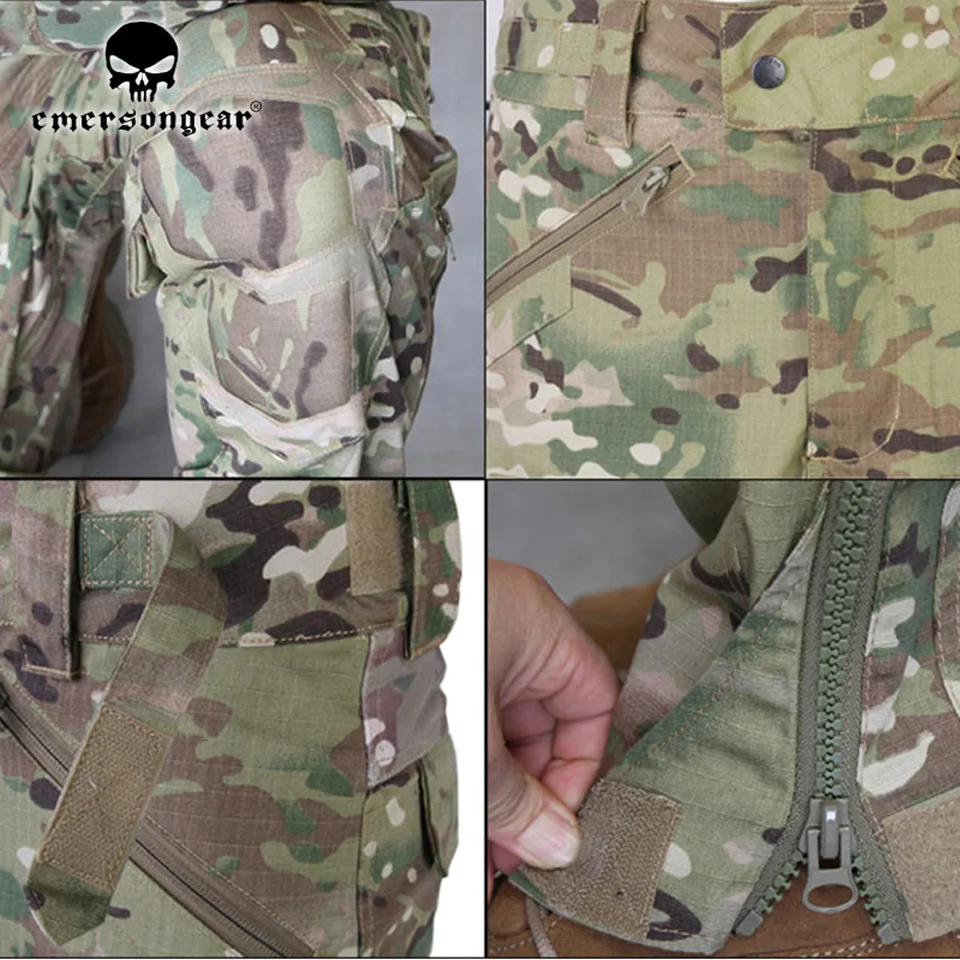 Военная охотничья Боевая полевая Униформа Emerson всепогодный Тактический Костюм и штаны многоцветный EM6894