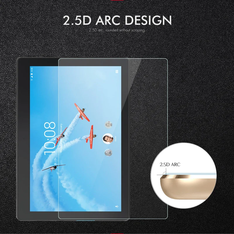 Закаленное стекло для Lenovo TAB E10 E7 E8 M10 M7 M8 P10 Защитная пленка экрана Tab 2 3 4 10