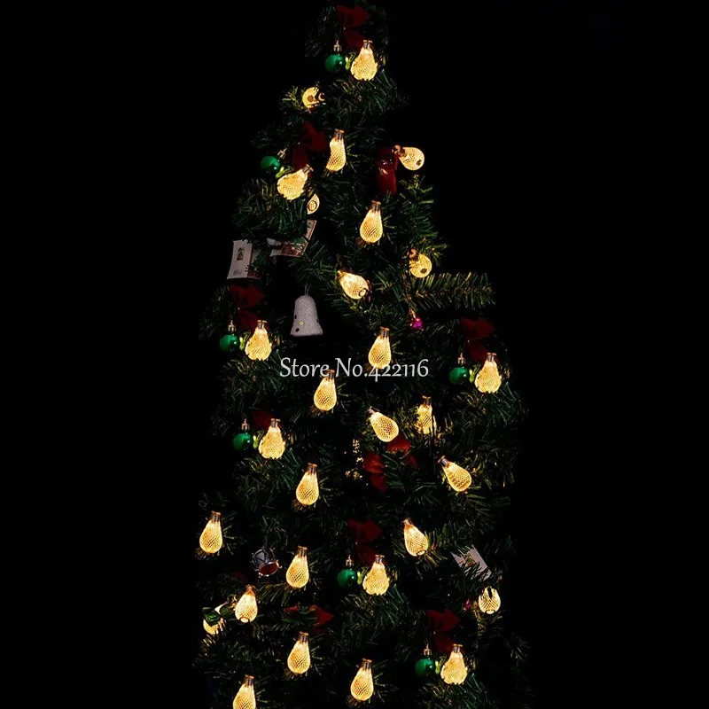Новогодний светодиодный Рождественский светильник, уличные рождественские огни, Guirlande Lumineuse, светодиодный Сказочный светильник, лампа для улицы