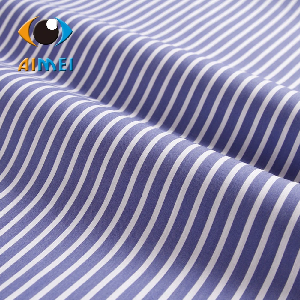 Vertical stripes shirt fabrics Yarn dyed elastic leisure cloth spot Kam